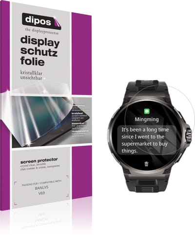 dipos – 6x Beschermfolie geschikt voor BANLVS V69 | Krasbestendige & heldere Screenprotector Ultra-Thin