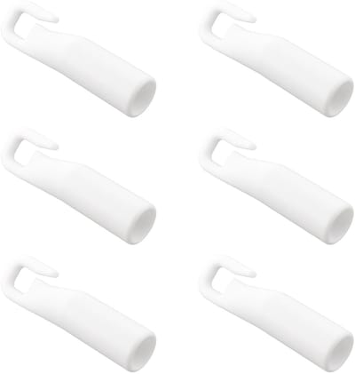 Dailygoods- Blind Haken 50mm - 6 Stuks - POM Kunststof - Vervangen voor Verticale Jaloezieën - Eenvoudige Installatie - Slijtvast en Betrouwbaar - Jaloeziehaken