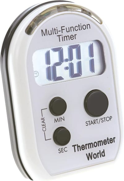 Multifunctionele timer met tril- en visueel alarm voor slechthorenden