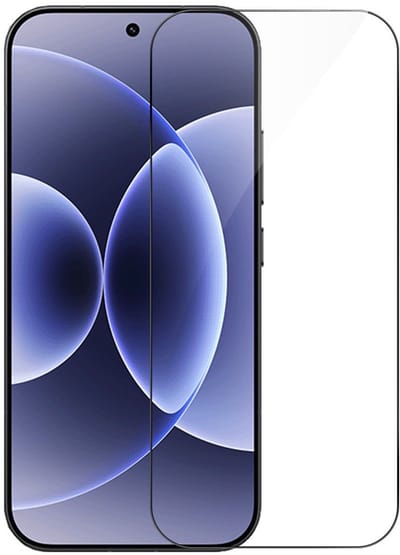 Coverup Screen Protector - Geschikt voor Xiaomi 17 Screen Protector - Coverup Full-Cover Tempered Glass - Fingerprint Unlock - Zwart