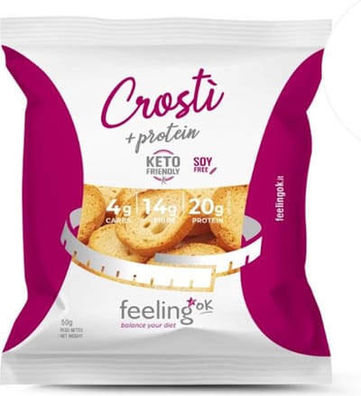 Feeling OK | Crosti Toastjes | Olijf | 6 stuks | 6 x 50g