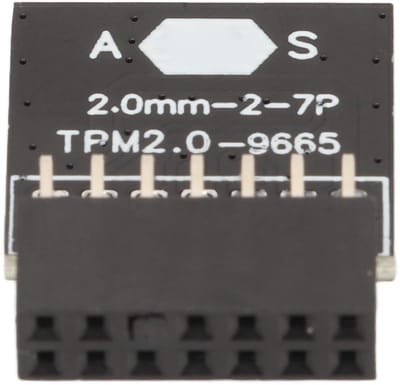Dailygoody TPM 2.0 Module - Geencodeerde Board - Geschikt voor Win11 - Zwart - 14 Pin TPM Board - Voor PC - Lange levensduur