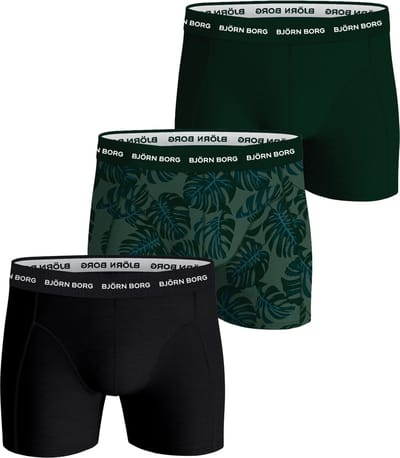 Björn Borg Cotton Stretch boxers - heren boxers normale lengte (3-pack) - multicolor