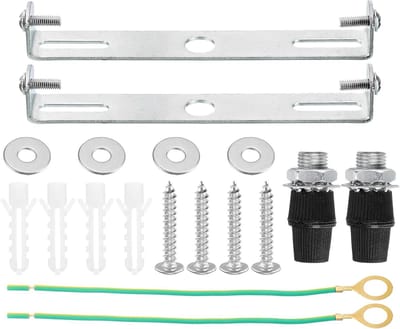Plafondlamp Plaat - Montagebeugel Lamp - Lampen Ophangen - Roestbestendig IJzer - 120x20x16mm - Zilver