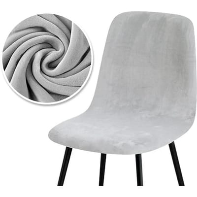 Hogere kwaliteit fluwelen stoelhoes 1/2/4/6 stuks rekbare stoelhoes voor eetkamer 2 soorten stoffen stoelhoes voor thuis 6 Pieces