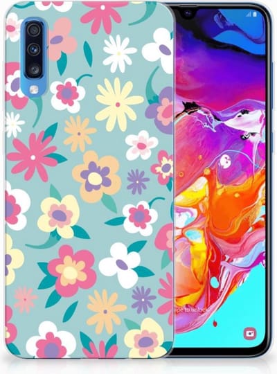 Samsung Galaxy A70 TPU Case Flower Power