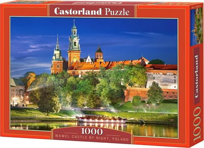 Castorland Wawel Castle by Night, Poland – Puzzel – 1.000 stukjes – Satijnen afwerking – Perfecte pasvorm – Europese kwaliteit