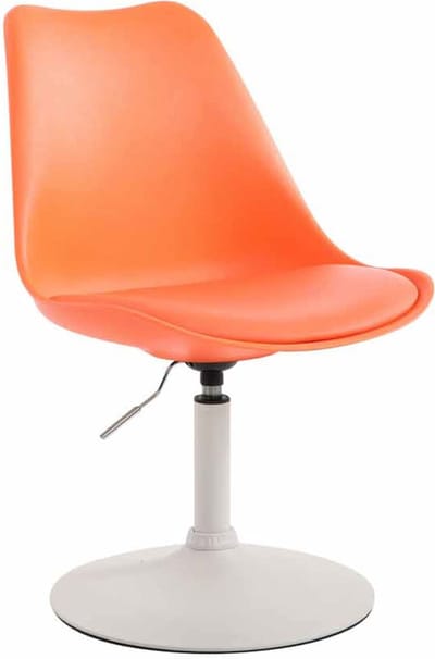 CLP Maverick Set van 4 Eetkamerstoelen - Kunststof oranje wit