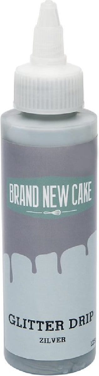 BrandNewCake® Glitter Drip Zilver 125gr - Cake Drip - Taartdecoratie - Taartversiering