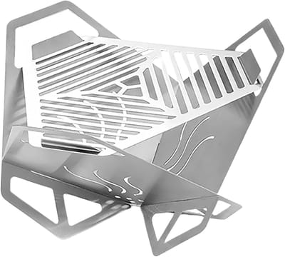 Inklapbare vuurkorf - Barbecue warmtestraler - Buiten koken - Vergrendelende paneelconstructie - 27 x 15.5 cm - Model A