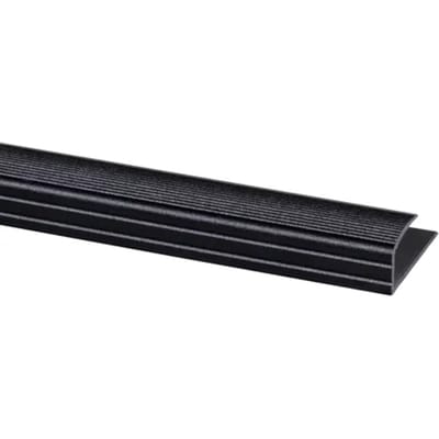 Eindprofiel Metaal - Mat Zwart - Antislip - 15x6-9x950mm