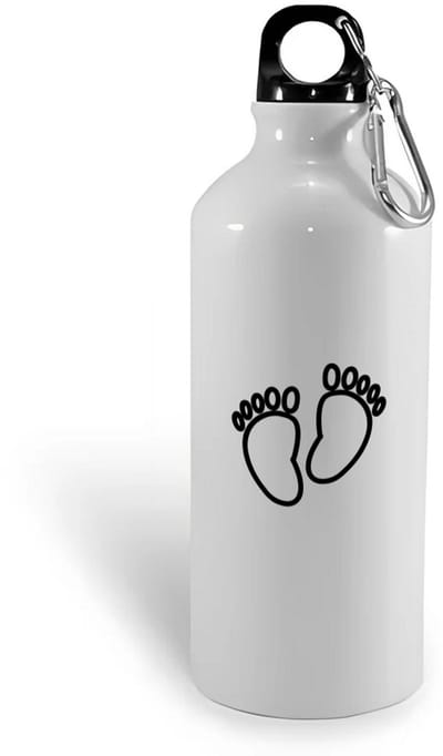 Hacebo® - Babyvoetjes waterfles - Baby - Ouders - babyshower - cadeau - water fles - 400ML