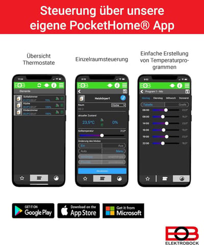 Slimme Thermostaatkranen - Radiatorregelaars Set - Comfortabel Verwarmen - App Bediening - 3 Stuks - Wit