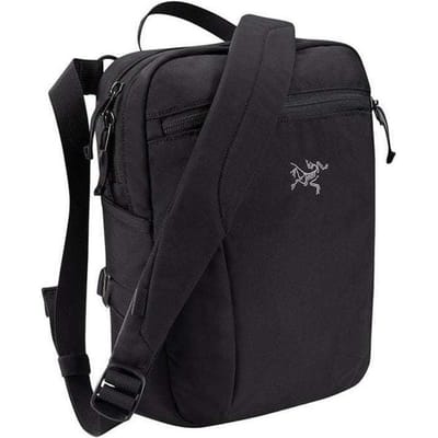 Arcteryx Logo Tote Crossbody Schoudertas Unisex tassen Zwart L06600100 Black