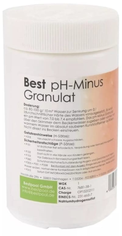 PH-Minus Granulaat 1,5kg Bestpool