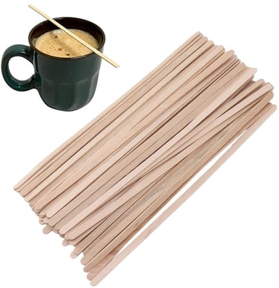 Allecto - Koffieroerstaafjes - Houten Roerstokjes - Milieuvriendelijk - 7,5 Inch - Wegwerpdrinkroerstokjes - Ideaal voor Koffie en Thee - 500 Stuks