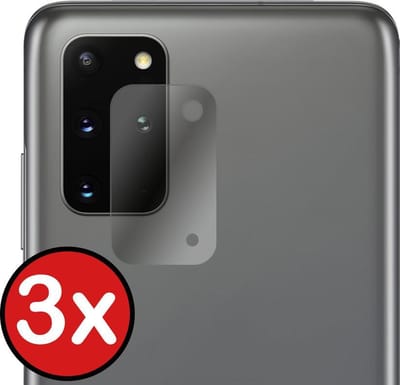 Camera Lens Protector - 3 Stuks - Geschikt voor Samsung Galaxy S20 Plus - Camera Screenprotector - Beschermglas - Gehard Glas - Tempered Glass - Screen Protector