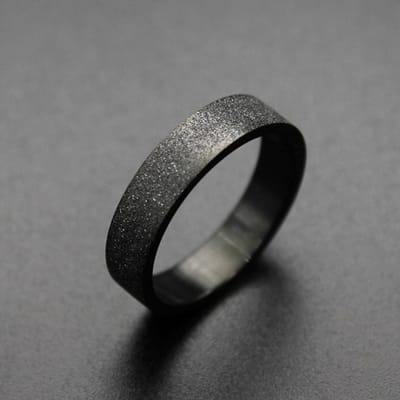 Eenvoudige 3 mm 5 mm vrouw heren paar zwarte titanium ring mat afgewerkte vingerring sieraden voor mannelijke trouwringen cadeau 9 black