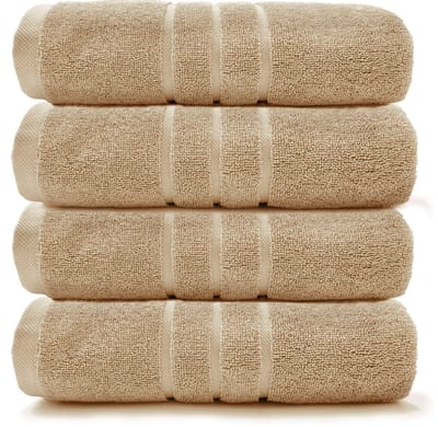 HOOMstyle Handdoeken Set Boutique - 4 stuks - 50x100cm - Hazelnoot Bruin