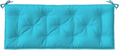 Tuinbankkussen - Zitkussen bank - Buitenmeubilair - Waterafstotend polyester - 120x50x7 cm - Turquoise