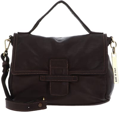 CATERINA LUCCHI Leren schoudertas Parma Maria Shoulder Bag Moro donkerbruin