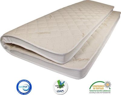 Topmatras Organisch Katoen 70x180 Koudschuim HR55 Zacht Topper - Eenpersoons - Matrassenmaker
