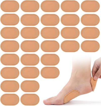 Drukbeschermingsringen voor Kippenogen, Comfortabele Eeltbeschermingspads voor Dames en Heren, Ideaal voor Sneakers en Hakken, 30 Stuks (Geel)
