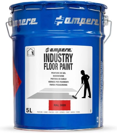 Ampere Industry Floor Paint markeerverf - 5 liter | Rood