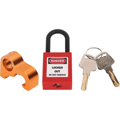 Lockout Tagout Slot Aluminiumlegering Micro Elektrisch Lockout Hangslot voor Industriële Elektrische