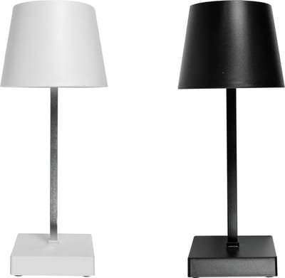 Benson Moderne LED tafellamp - dimbaar - touch bediening - zwart/wit/grijs - energiezuinig - 26 cm