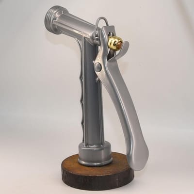 Watersproeier Nozzle - Tuinslang Sproeier - Opritten Schoonmaken - Volledig Metalen - 5 Inch - Zilver