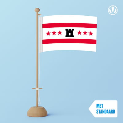 Tafelvlag Drenthe 10x15cm | met standaard