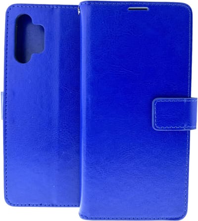 Bookcase Geschikt voor: Samsung Galaxy A13 5G / A04s Donkerblauw - Portemonnee hoesje - ZT Accessoires