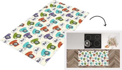 Keukenloper - Loper keuken - Retro - Telefoon - Design - 120x60 cm - Keukenloper vinyl