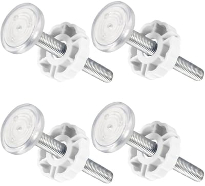 JHUBERS- Baby Gate schroefdraad spindel - 4 stuks - 10mm diameter - 105mm lengte - 0-100mm verstelbaar - massief metaal - Veiligheidshekje