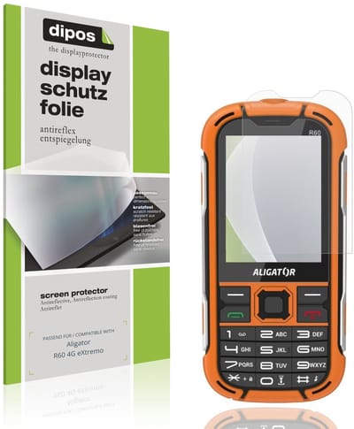 dipos – 4x Matte Beschermfolie geschikt voor Aligator R60 4G eXtremo | Krasbestendige & antireflecterende Screenprotector Ultra-Thin