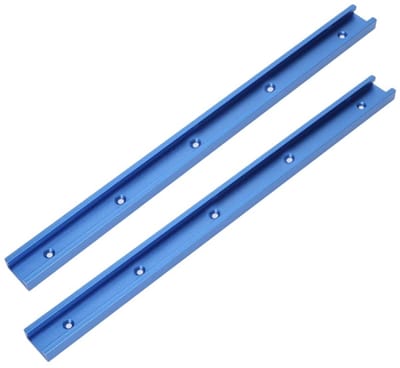 Dailygoods- Verstekrail 800mm - T-groefrail - Aluminium - Houtbewerking - Geschikt voor T-schroeven/snelspanners - Praktisch hulpmiddel