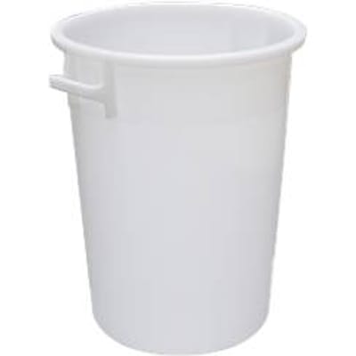 Ton, van HDPE, stapelbaar 100 liter, naturel