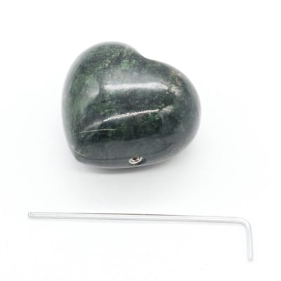 Edel-gedenk-steen Hart Serpentijn 5x5,5cm