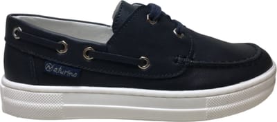 Naturino mt 28 veter lederen boot schoenen Signa navy