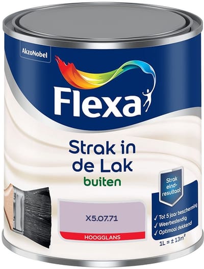 Flexa - Strak In De Lak Buitenlak Hoogglans - X5.07.71 - Mengverf - 1 L