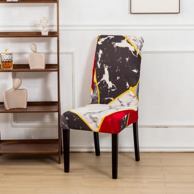 Eetkamerstoelhoes Spandex Elastisch Voor Bruiloft Kantoor Banketstoelen Slipcovers Kamerdecoratie 1 piece gray