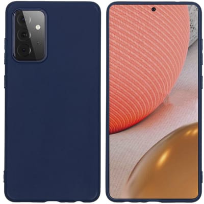 imoshion Hoesje - Geschikt voor Samsung Galaxy A72 - Color Backcover - Donkerblauw