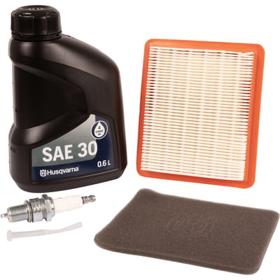 Engine oil, spark plug, air fi