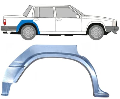 Reparatiepaneel achterspatbord voor Volvo 740 760 1982-1992 / Rechts