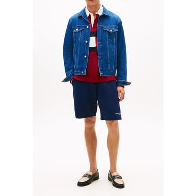 Tommy Hilfiger Tommy Logo Sweatshort Carbon Navy Größe: S | Kurze Sporthosen Outlet | Herren | Blau