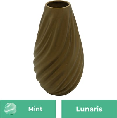 Lunaris moderne vaas – Decoratieve vaas - Mint - 3d geprinte vaas – geschikt voor droogbloemen - 20CM