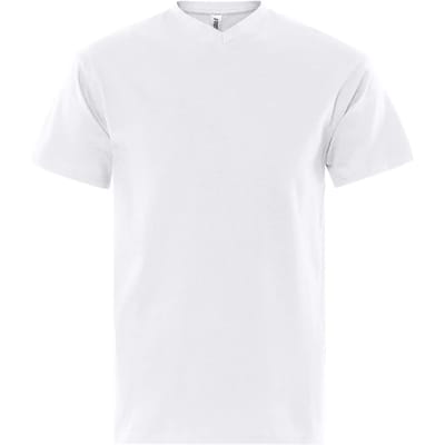 Fristads V-Hals T-Shirt 1913 Bsj - Wit - 3XL