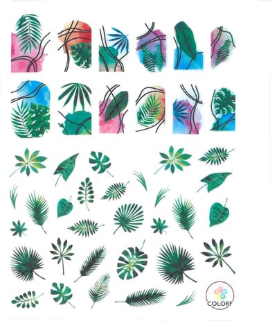 Allepaznokcie CA-711 - Nagelstickers - Dun - Zelfklevend - Bladeren