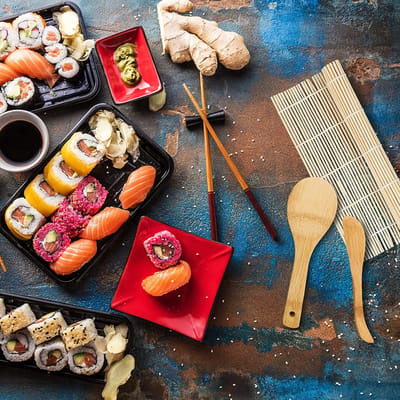 Sushi Serviesset – Borden en schalen voor sushi - Sushi Set – Sushi Kit – Serviesset